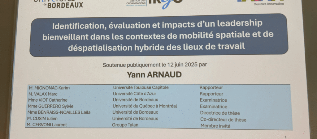 Soutenance de Doctorat – Yann Arnaud