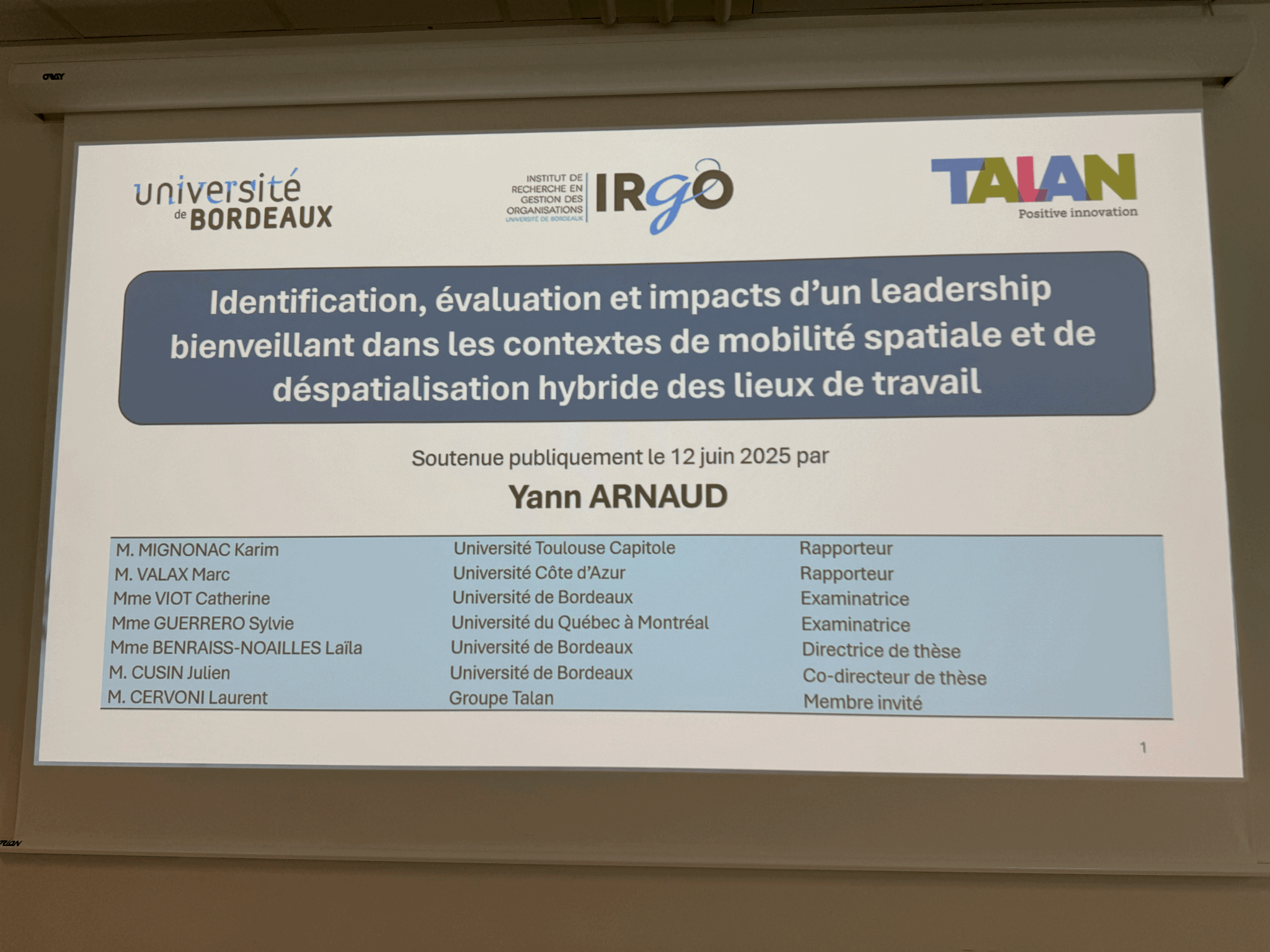 You are currently viewing Soutenance de Doctorat – Yann Arnaud